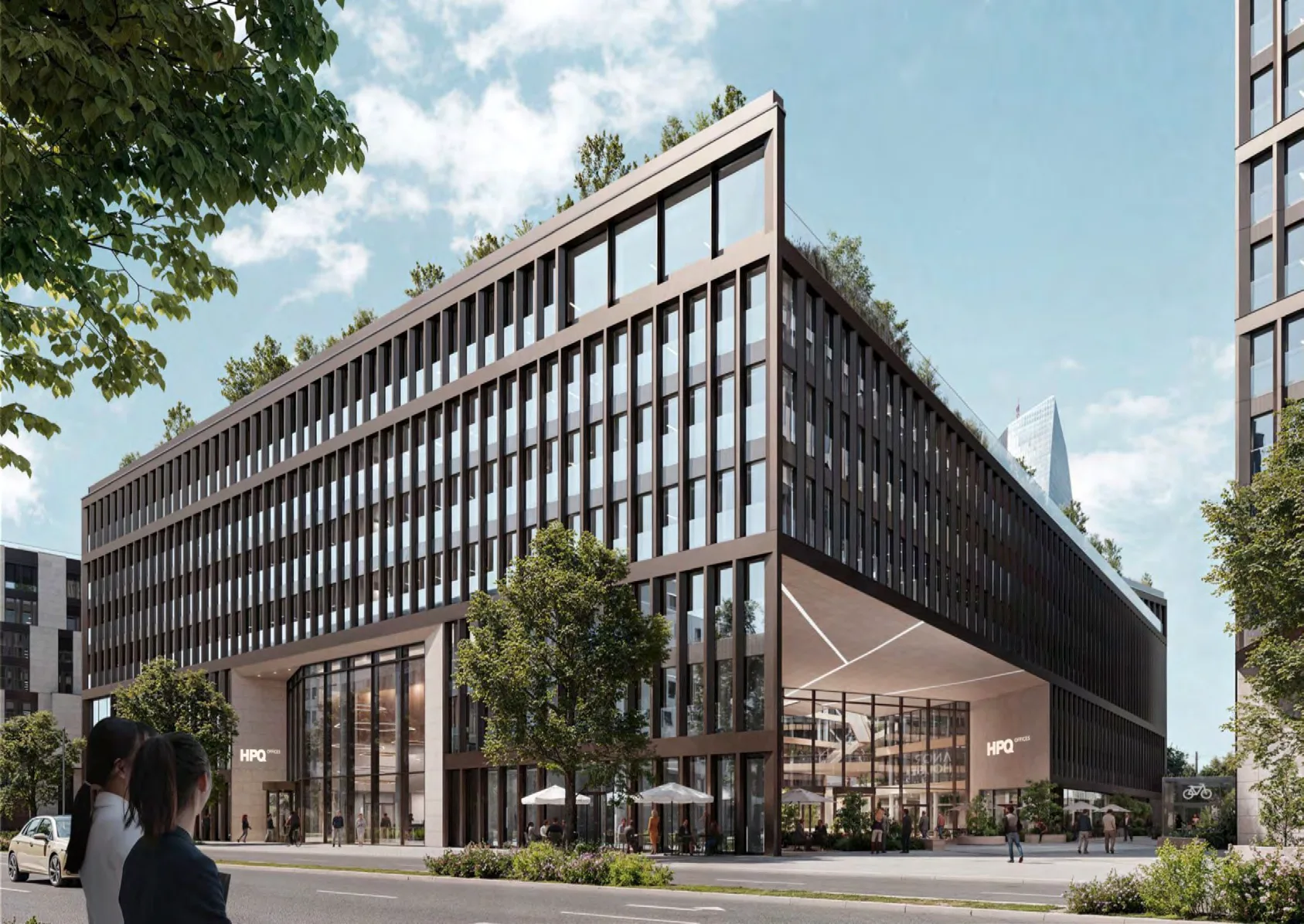 HPQ Offices von der Hanauer Landstraße aus gesehen